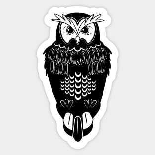 Owl Silhouette Sticker